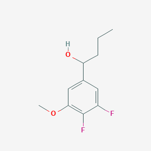 molecular formula C11H14F2O2 B7999273 1-(3,4-Difluoro-5-methoxyphenyl)-1-butanol 