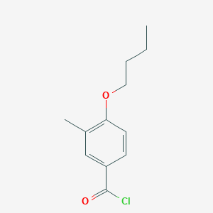 molecular formula C12H15ClO2 B7999285 4-n-Butoxy-3-methylbenzoyl chloride 