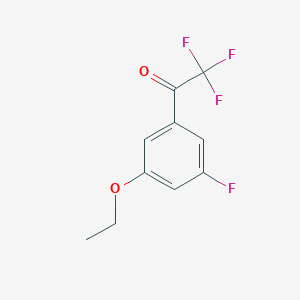 molecular formula C10H8F4O2 B7999317 3'-Ethoxy-2,2,2,5'-tetrafluoroacetophenone 