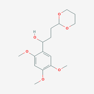 3-[2-(1,3-Dioxanyl)]-1-(2,4,5-trimethoxyphenyl)-1-propanol