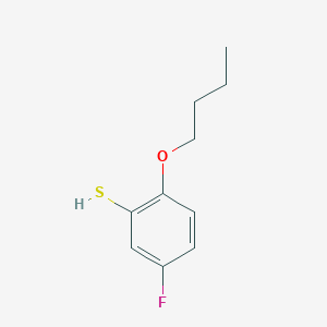 molecular formula C10H13FOS B7999340 2-n-Butoxy-5-fluorothiophenol 