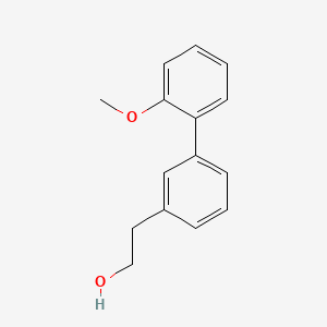 molecular formula C15H16O2 B7999363 3-(2-Methoxyphenyl)phenethyl alcohol 