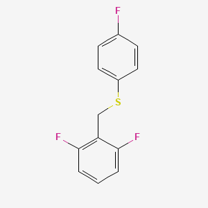 1,3-Difluoro-2-[(4-fluorophenyl)sulfanylmethyl]benzene