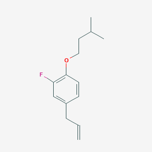 molecular formula C14H19FO B7999446 3-(3-Fluoro-4-iso-pentoxyphenyl)-1-propene 