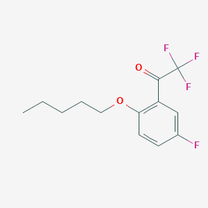 molecular formula C13H14F4O2 B7999468 2'-n-Pentoxy-2,2,2,5'-tetrafluoroacetophenone 