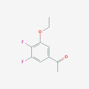 molecular formula C10H10F2O2 B7999536 1-(3-Ethoxy-4,5-difluorophenyl)ethanone 