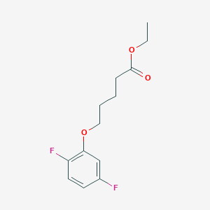 molecular formula C13H16F2O3 B7999614 Ethyl 5-(2,5-difluoro-phenoxy)pentanoate 