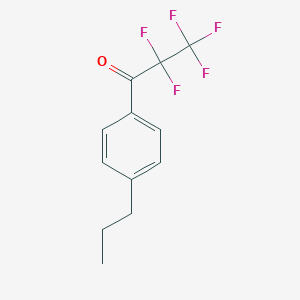 molecular formula C12H11F5O B7999653 4'-n-Propyl-2,2,3,3,3-pentafluoropropiophenone 