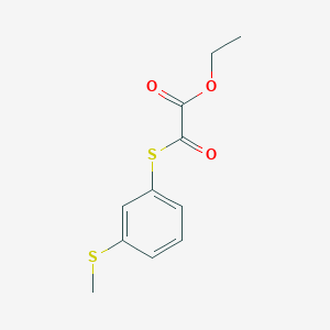 Ethyl 2-(3-methylthiophenyl)sulfanyl-2-oxo-acetate