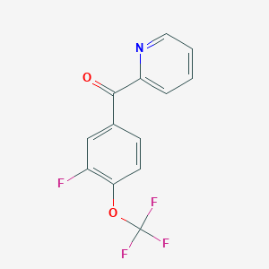 2-(3-Fluoro-4-(trifluoromethoxy)benzoyl)pyridine