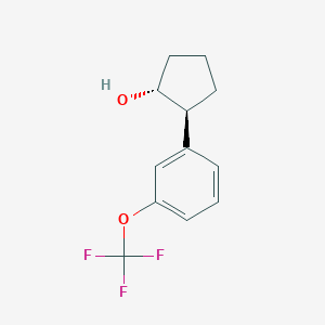 (1R,2S)-2-[3-(trifluoromethoxy)phenyl]cyclopentan-1-ol