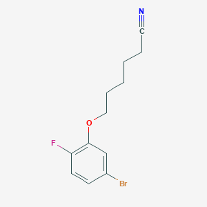 6-(3-Bromo-6-fluoro-phenoxy)hexanenitrile