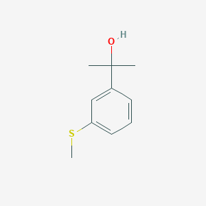 molecular formula C10H14OS B7999715 2-[3-(Methylthio)phenyl]-2-propanol 