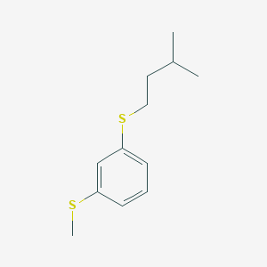 molecular formula C12H18S2 B7999749 Methyl 3-(iso-pentylthio)phenyl sulfide 