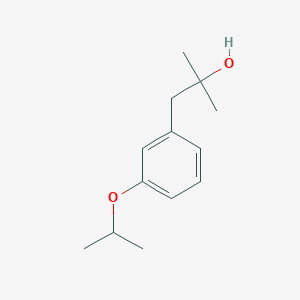 molecular formula C13H20O2 B7999783 1-(3-Isopropoxyphenyl)-2-methylpropan-2-OL 