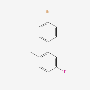 molecular formula C13H10BrF B7999815 4-Bromo-3'-fluoro-6'-methylbiphenyl 