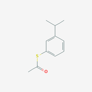 molecular formula C11H14OS B7999938 S-3-iso-Propylphenylthioacetate 