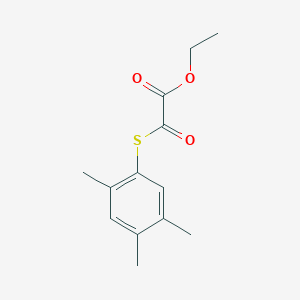 molecular formula C13H16O3S B7999940 Ethyl 2-(2,4,5-trimethylphenyl)sulfanyl-2-oxo-acetate 