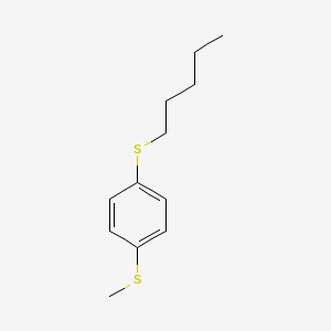 molecular formula C12H18S2 B7999943 Methyl 4-(n-pentylthio)phenyl sulfide CAS No. 1443345-26-3