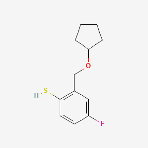 2-[(Cyclopentyloxy)methyl]-4-fluorothiophenol