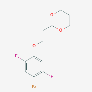 2-[2-(4-Bromo-2,5-difluoro-phenoxy)ethyl]-1,3-dioxane