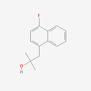 molecular formula C14H15FO B7999985 1-(4-Fluoro-1-naphthyl)-2-methyl-2-propanol 