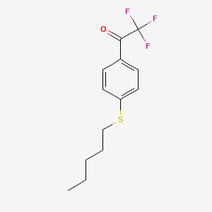 molecular formula C13H15F3OS B7999986 4'-(n-Pentylthio)-2,2,2-trifluoroacetophenone 