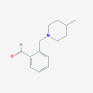 2-((4-Methylpiperidin-1-yl)methyl)benzaldehyde