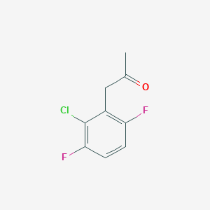 molecular formula C9H7ClF2O B8000023 1-(2-Chloro-3,6-difluorophenyl)propan-2-one 