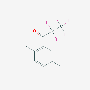 molecular formula C11H9F5O B8000025 2',5'-Dimethyl-2,2,3,3,3-pentafluoropropiophenone 