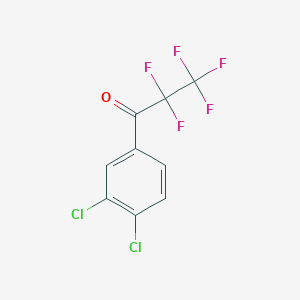 molecular formula C9H3Cl2F5O B8000031 3',4'-Dichloro-2,2,3,3,3-pentafluoropropiophenone 