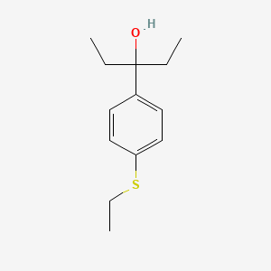 3-[4-(Ethylthio)phenyl]-3-pentanol