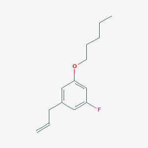 molecular formula C14H19FO B8000114 3-(5-Fluoro-3-n-pentoxyphenyl)-1-propene 