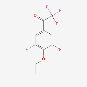 molecular formula C10H7F5O2 B8000146 4'-Ethoxy-2,2,2,3',5'-pentafluoroacetophenone 