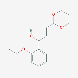 3-[2-(1,3-Dioxanyl)]-1-(2-ethoxyphenyl)-1-propanol