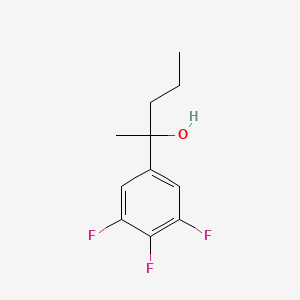 molecular formula C11H13F3O B8000173 2-(3,4,5-Trifluorophenyl)-2-pentanol 