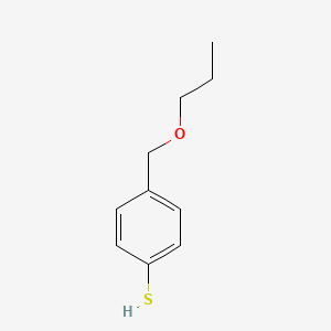 molecular formula C10H14OS B8000183 4-[(n-Propyloxy)methyl]thiophenol 