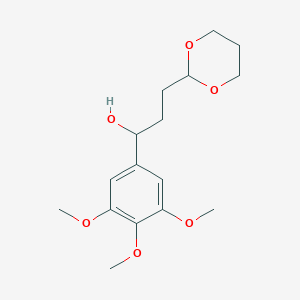 3-[2-(1,3-Dioxanyl)]-1-(3,4,5-trimethoxyphenyl)-1-propanol