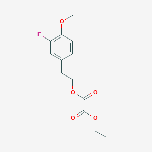 O2-Ethyl O1-[2-(3-fluoro-4-methoxyphenyl)ethyl] oxalate