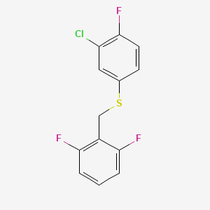 (3-Chloro-4-fluorophenyl)(2,6-difluorobenzyl)sulfane