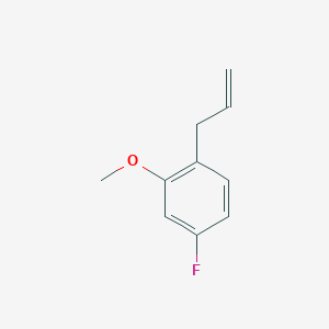 molecular formula C10H11FO B8000258 3-(4-Fluoro-2-methoxyphenyl)-1-propene 