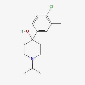 molecular formula C15H22ClNO B8000293 4-(4-Chloro-3-methylphenyl)-4-hydroxy-1-iso-propylpiperidine CAS No. 1198287-29-4