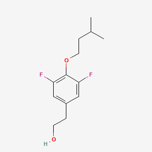 molecular formula C13H18F2O2 B8000346 3,5-Difluoro-4-iso-pentoxyphenethyl alcohol 