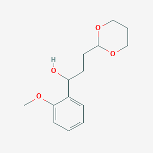 3-[2-(1,3-Dioxanyl)]-1-(2-methoxyphenyl)-1-propanol