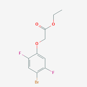 molecular formula C10H9BrF2O3 B8000386 Ethyl 2-(4-bromo-2,5-difluoro-phenoxy)acetate 