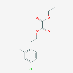 molecular formula C13H15ClO4 B8000388 O1-[2-(4-Chloro-2-methylphenyl)ethyl] O2-ethyl oxalate 