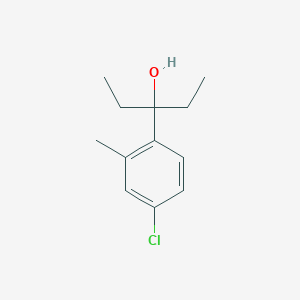 3-(4-Chloro-2-methylphenyl)-3-pentanol