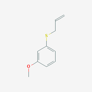 molecular formula C10H12OS B8000477 1-Allylsulfanyl-3-methoxybenzene 