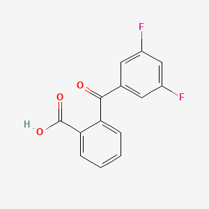 molecular formula C14H8F2O3 B8000482 2-(3,5-Difluorobenzoyl)benzoic acid 