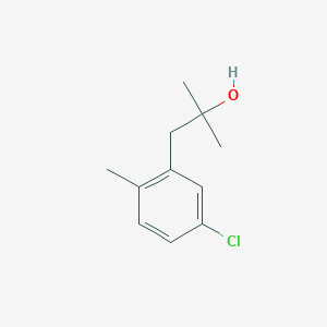 molecular formula C11H15ClO B8000573 1-(3-Chloro-6-methylphenyl)-2-methyl-2-propanol 